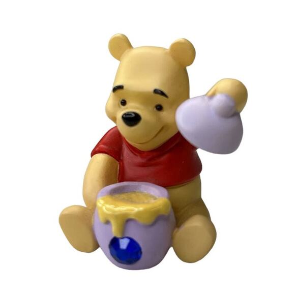 Winnie the Pooh & Friends Honey Pot Gems Birthday Gift SEPTEMBER Saphire New - Picture 4 of 16